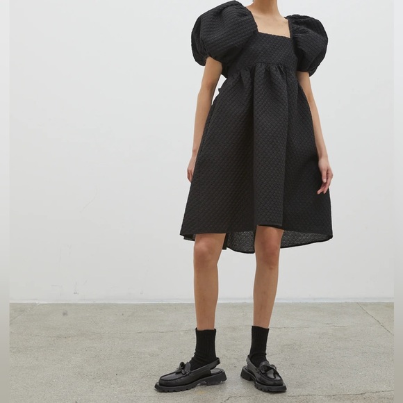 Cecile Bahnsen Dress in textured black size US 6 - Picture 2 of 11